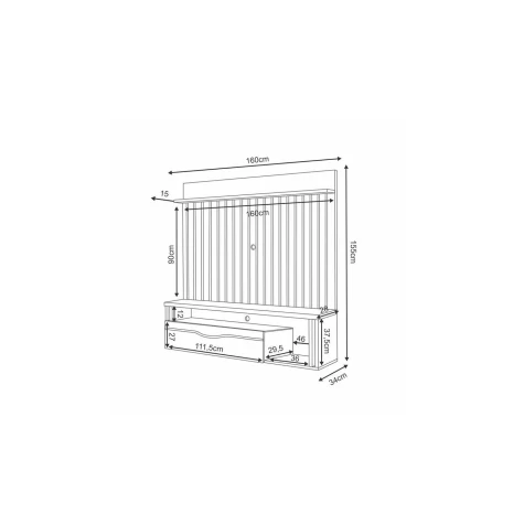 HB HOME SUSPENSO SELF 1.6 (3030) CARVALHO/OFFW