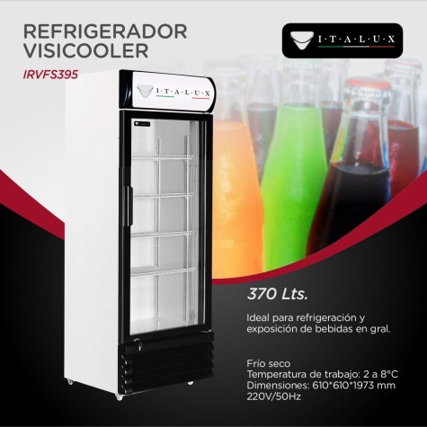 ITALUX VISICOOLER VERT 370L F/SECO