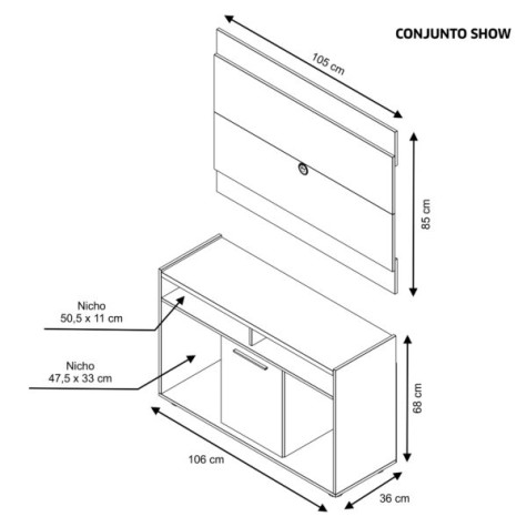 RACK C/PANEL COMBO SHOW NOT FRE  TRE/NG