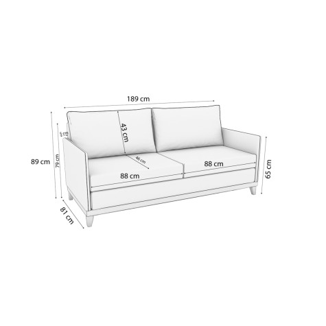 SOFA KAPPESBERG COSMO TERCIOPELO MARRON