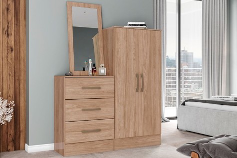 COMODA BRIZ B700 3 CAJONES 2PZ JEQUITIBA