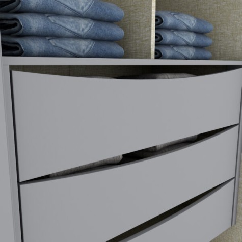 ROPERO 6P C/ESP ANDREAS D309 HENN GRIS|NAT