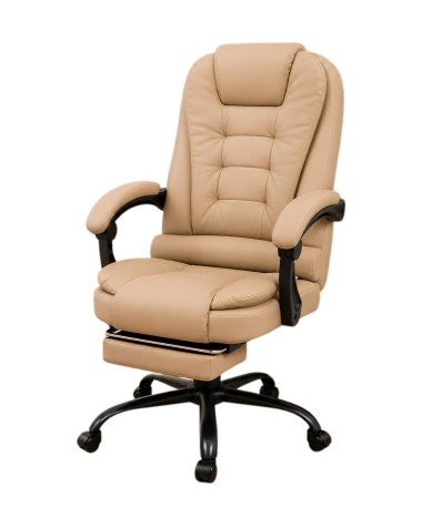 SILLA EJECUTIVA DE OFICINA C/REPOSA PIES EMPOLI BEIGE HESX0122