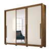 ROPERO 3 PUERTAS CORREDIZAS MONACO MOVAL CASTAÑO WOOD|VAINILLA