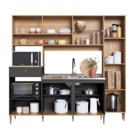 COCINA COMPACTA FLORENCIA 2.20CM SIN PILETA FRE/GRA