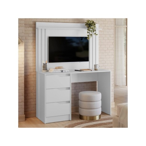 ESCRITORIO C/PANEL DOBLE BL/FOSCO LISO