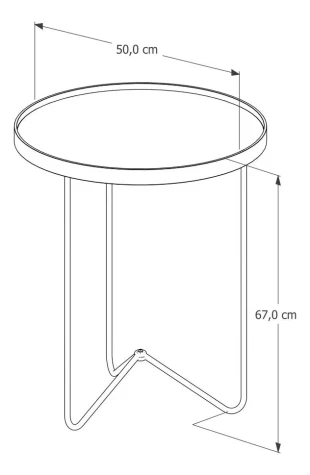 MESA LATERAL ALAMANDA NEGRO
