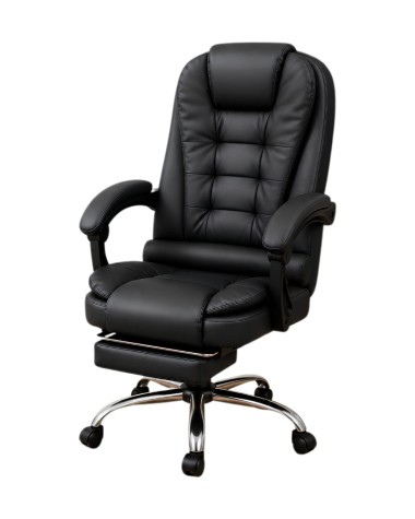 SILLA EJECUTIVA DE OFICINA C/REPOSA PIES EMPOLI NEGRO HESX0120