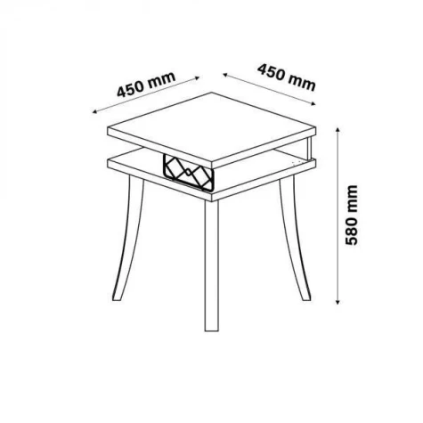 MESA LATERAL DIOR PAT CU