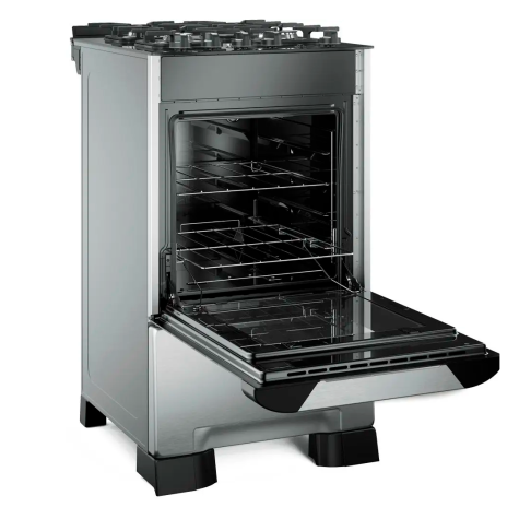 COCINA MUELLER DECORATO 4H VETRO INOX