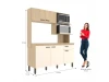 COCINA EVELYN CARVALH/OFF WHITE