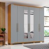 ROPERO 6P C/ESP DALLAS D304 HENN NAT/GRIS