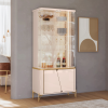 CRISTALEIRA LIARA OFF WHITE/DOURADO