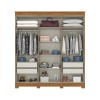 ROPERO 6P C/ESP DALLAS D304 HENN NAT/GRIS