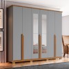 ROPERO 6P C/ESP ANDREAS D309 HENN GRIS|NAT