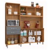 KIT COCINA 1780 6P 2CAJ MALIBU FIO FRE|GRA