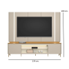 Thumbnail RACK+PANEL SANTORINI C/LED TAUARI/OFF WHITE0