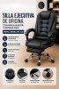 SILLA EJECUTIVA DE OFICINA C/REPOSA PIES EMPOLI NEGRO HESX0120