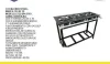COCINA IND. CEFAZ 3H CFZSN204 2S1D BAJA P 30X30 PERFIL 5