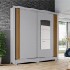 ROPERO 2P CORR C/ESP B93 HENN GRIS|NAT