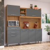 KIT COCINA 1780 6P 2CAJ MALIBU FIO FRE|GRA