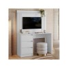 ESCRITORIO C/PANEL DOBLE BL/FOSCO LISO