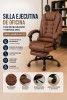 SILLA EJECUTIVA DE OFICINA C/REPOSA PIES EMPOLI MARRON HESX0121