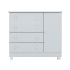 COMODA ZAP 2561 4C C/PIE QMOVI GRIS