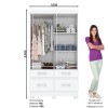 ROPERO BRIZ B25 2P CORR C/ESP 2PZ JE/OFF WH