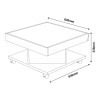 MESA CENTRO SAARA CEREZO/OFF WHITE